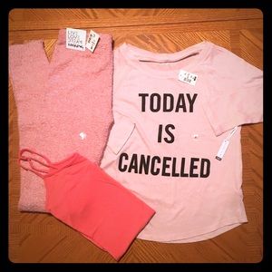 NWT Aeropostale LIVE LOVE DREAM Pajamas